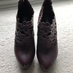 Laser cut platform booties